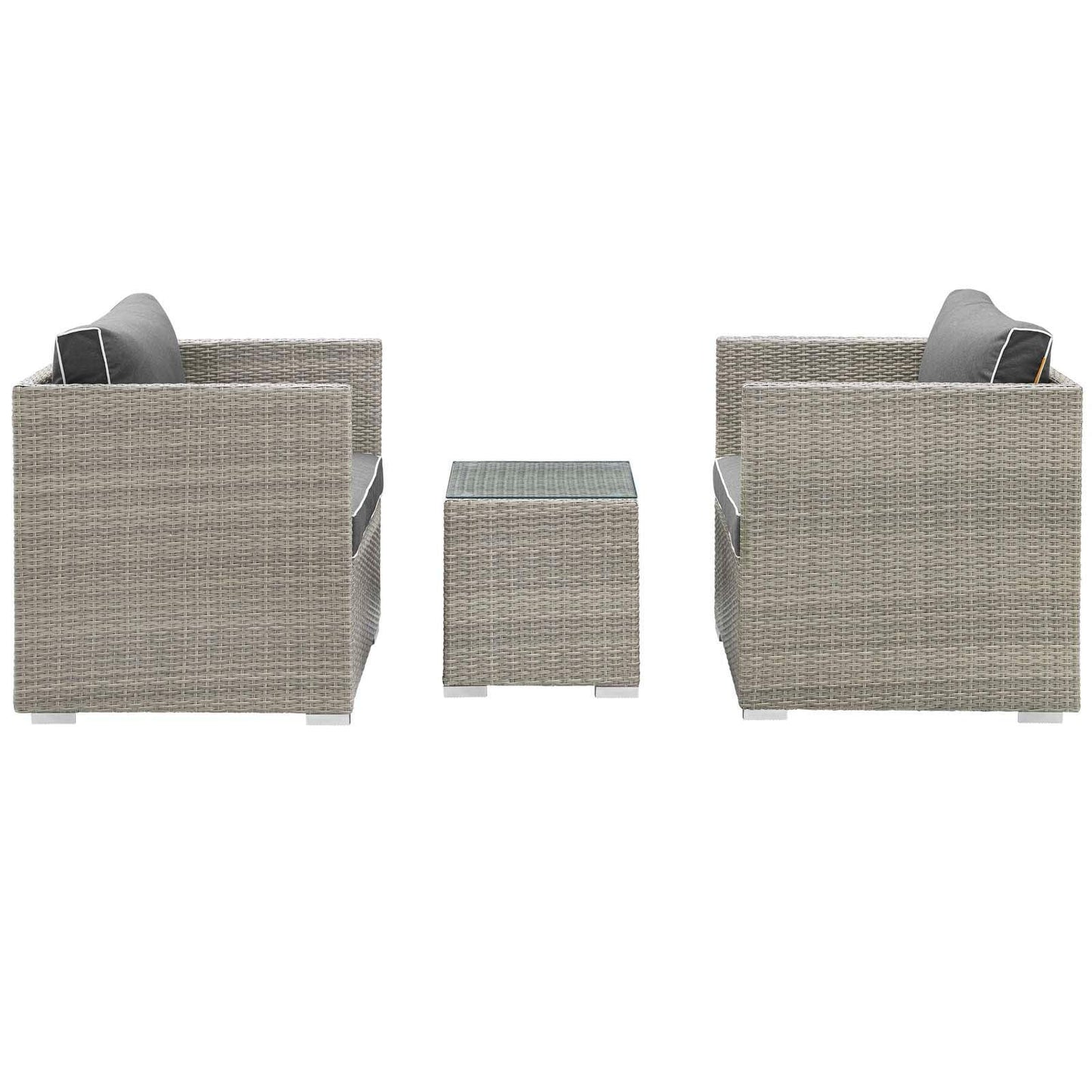 Modway Repose 3 Piece Outdoor Patio Sectional Set, EEI-3006 FredCo