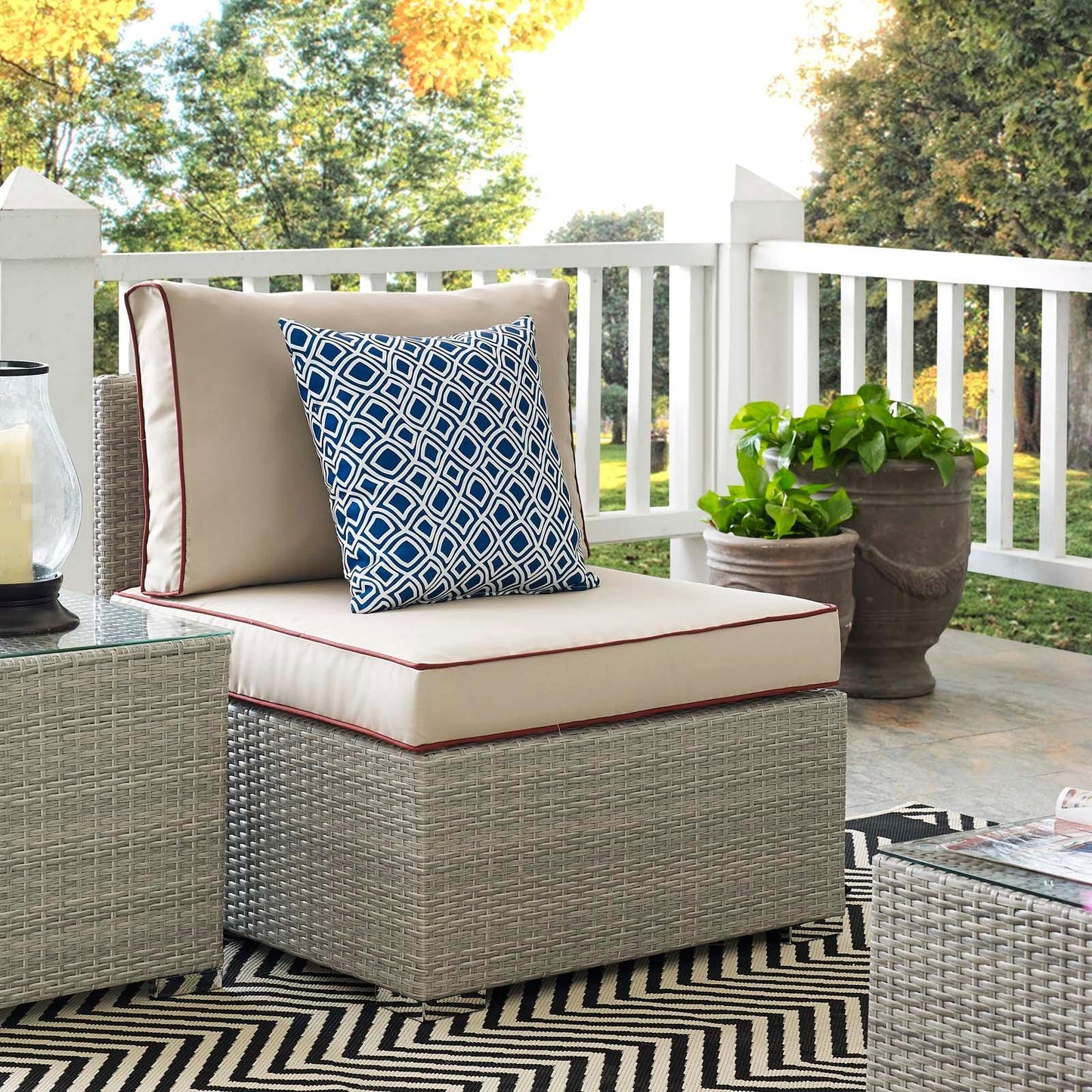 Modway Repose Outdoor Patio Armless Chair FredCo