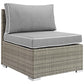 Modway Repose Outdoor Patio Armless Chair FredCo