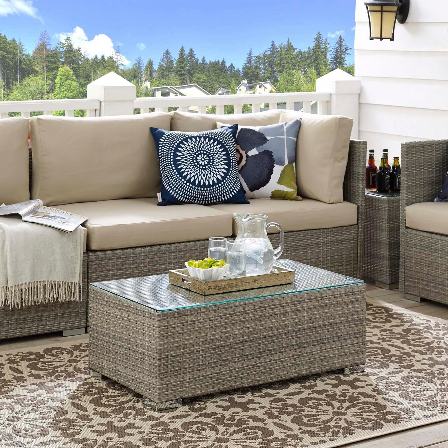 Modway Repose Outdoor Patio Coffee Table FredCo