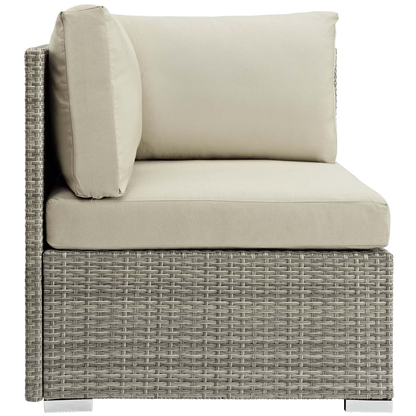 Modway Repose Sunbrella® Fabric Outdoor Patio Corner FredCo