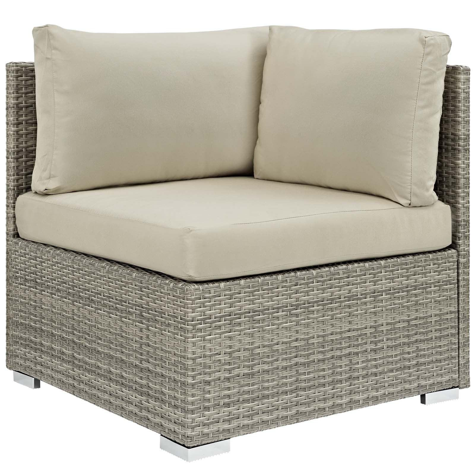 Modway Repose Sunbrella® Fabric Outdoor Patio Corner FredCo