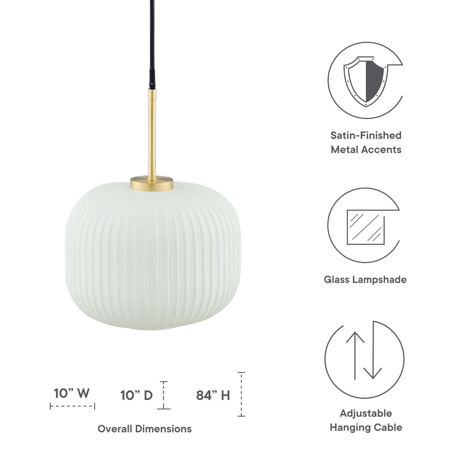 Modway Reprise Glass Pendant Light FredCo