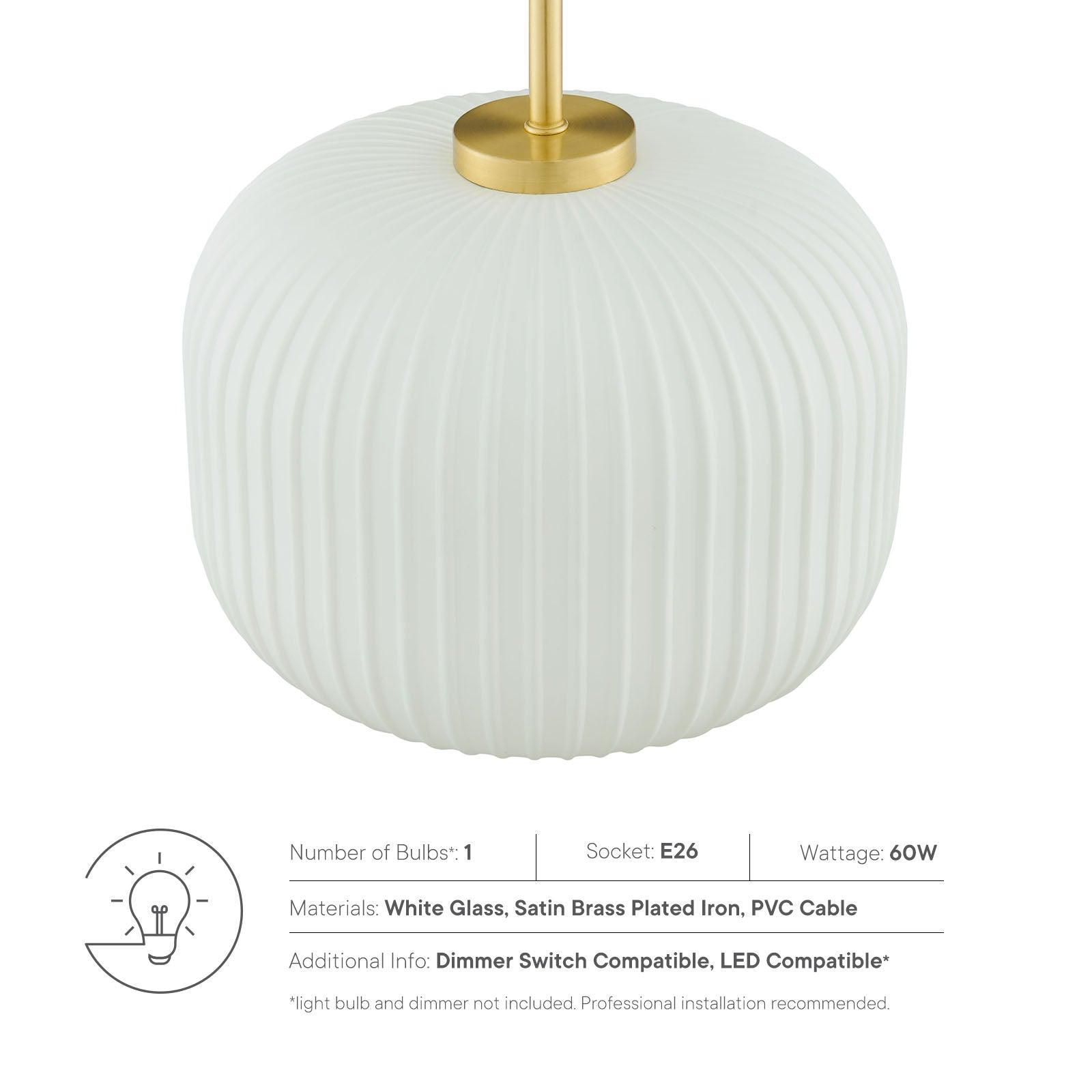 Modway Reprise Glass Pendant Light FredCo