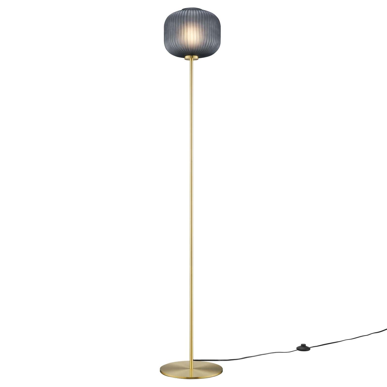 Modway Reprise Glass Sphere Glass and Metal Floor Lamp FredCo
