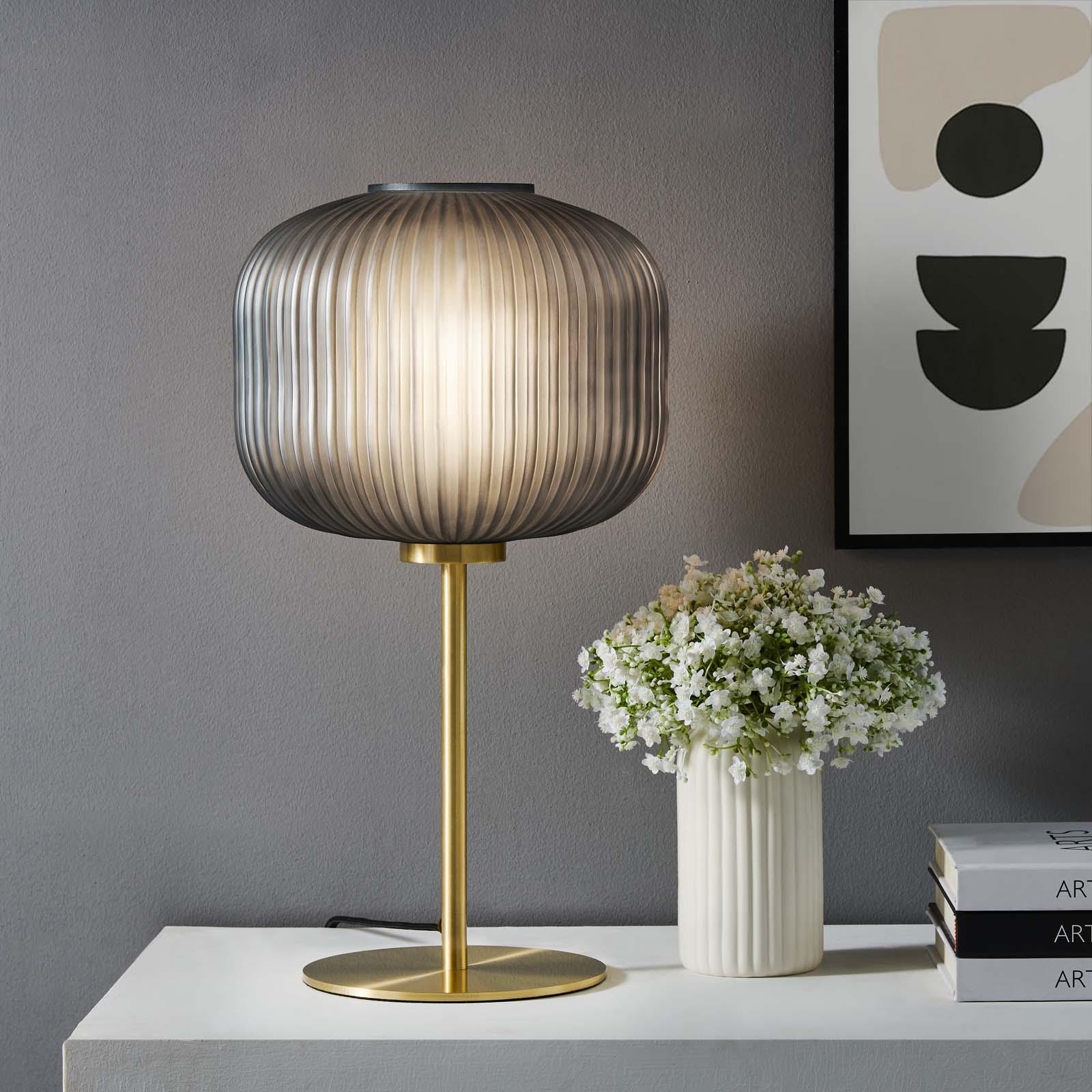 Modway Reprise Glass Sphere Glass and Metal Table Lamp FredCo