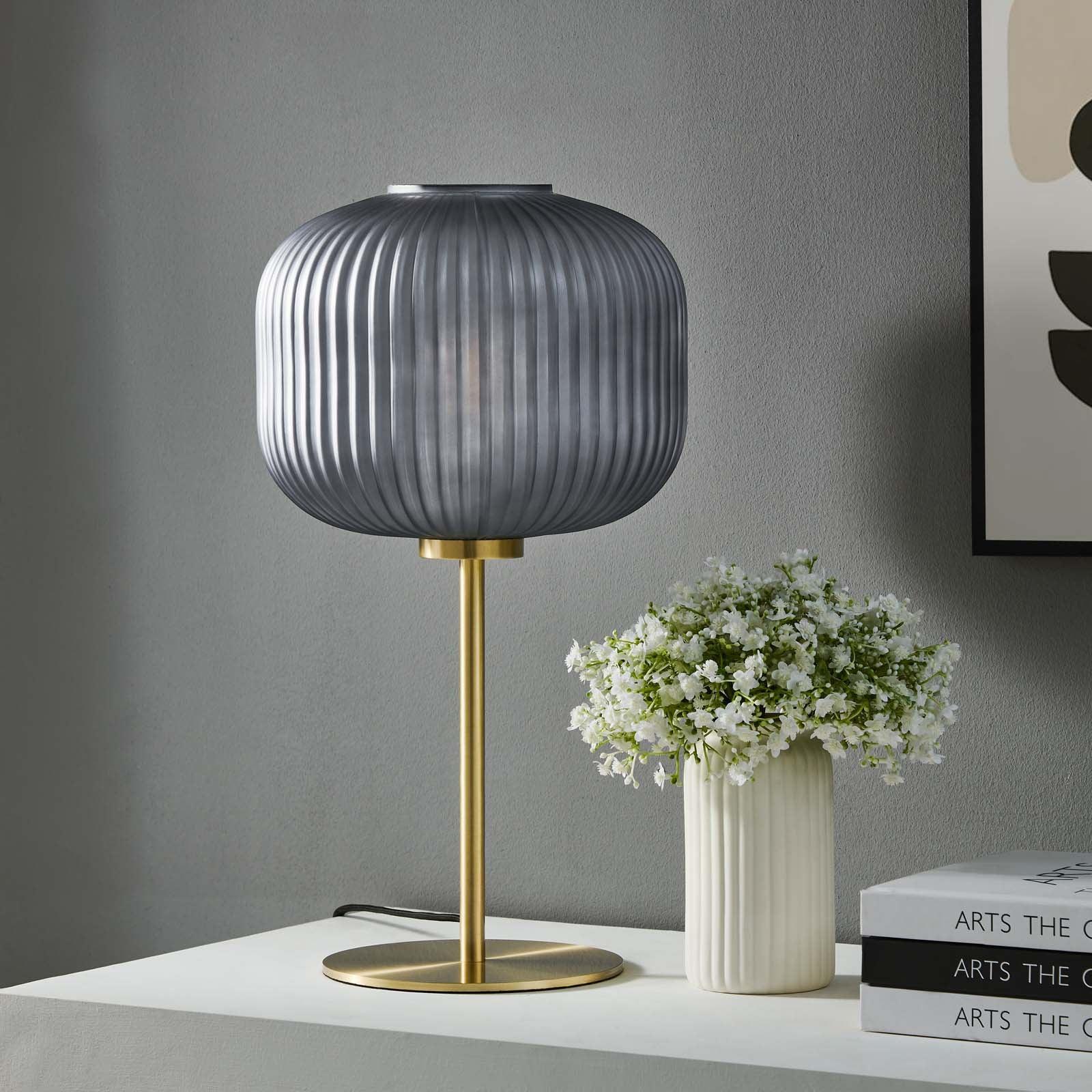 Modway Reprise Glass Sphere Glass and Metal Table Lamp FredCo