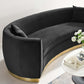 Modway Resolute Curved Performance Velvet Sofa FredCo