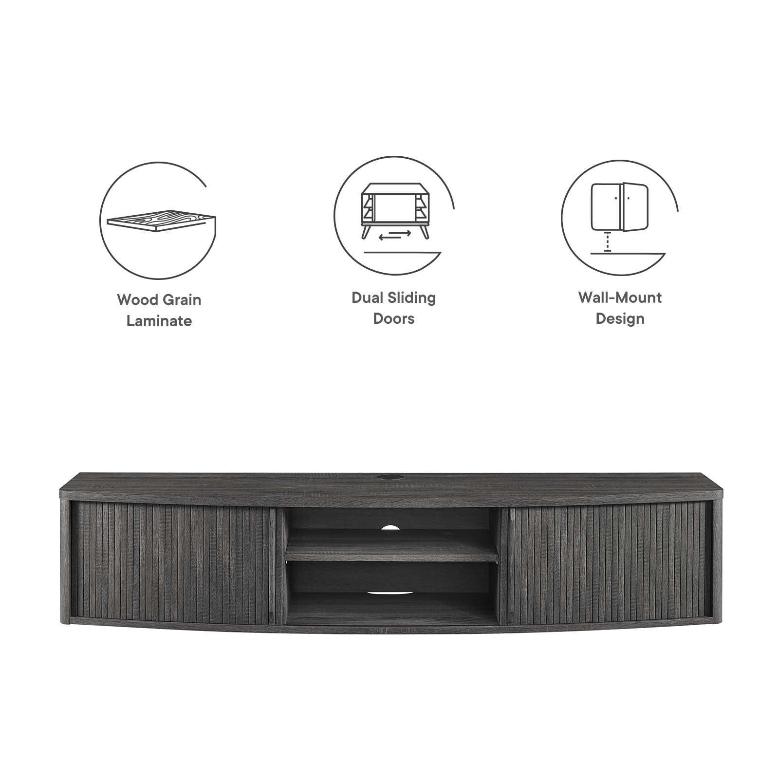 Modway Resonance 60" Wall-Mount TV Stand FredCo