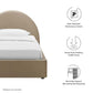 Modway Resort Performance Velvet Arched Round Platform Bed FredCo