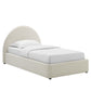 Modway Resort Upholstered Fabric Arched Round Platform Bed FredCo