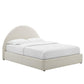 Modway Resort Upholstered Fabric Arched Round Platform Bed FredCo