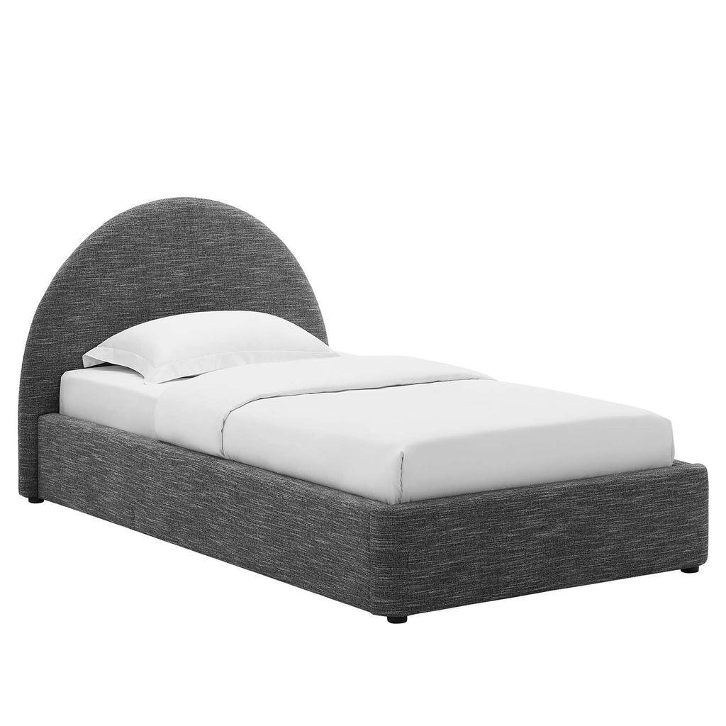 Modway Resort Upholstered Fabric Arched Round Platform Bed FredCo