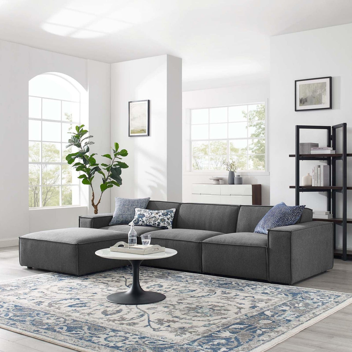 Modway Restore 4-Piece Sectional Sofa, EEI-4113 FredCo