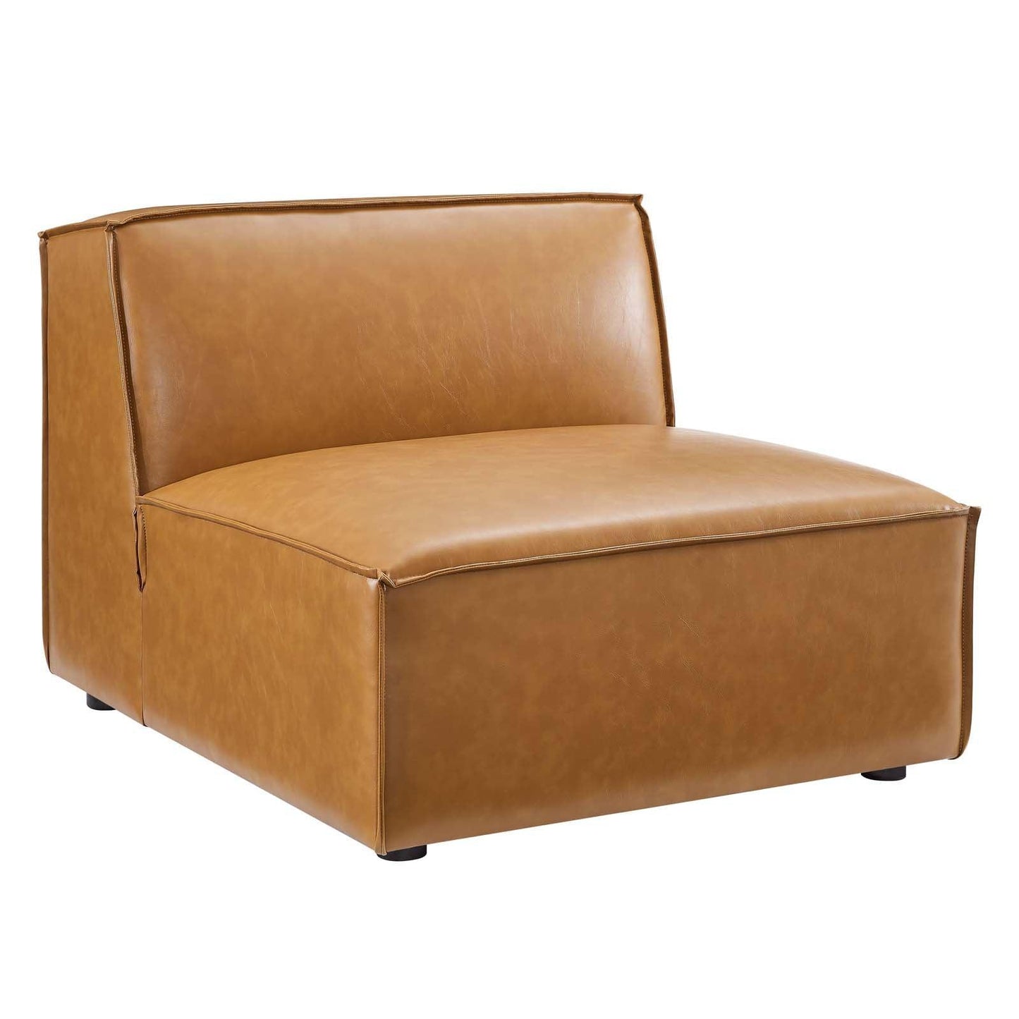 Modway Restore 4-Piece Vegan Leather Sectional Sofa FredCo