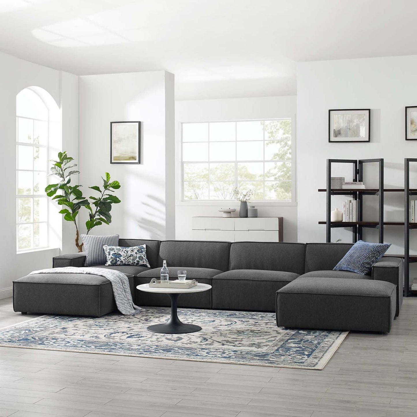Modway Restore 6-Piece Sectional Sofa FredCo
