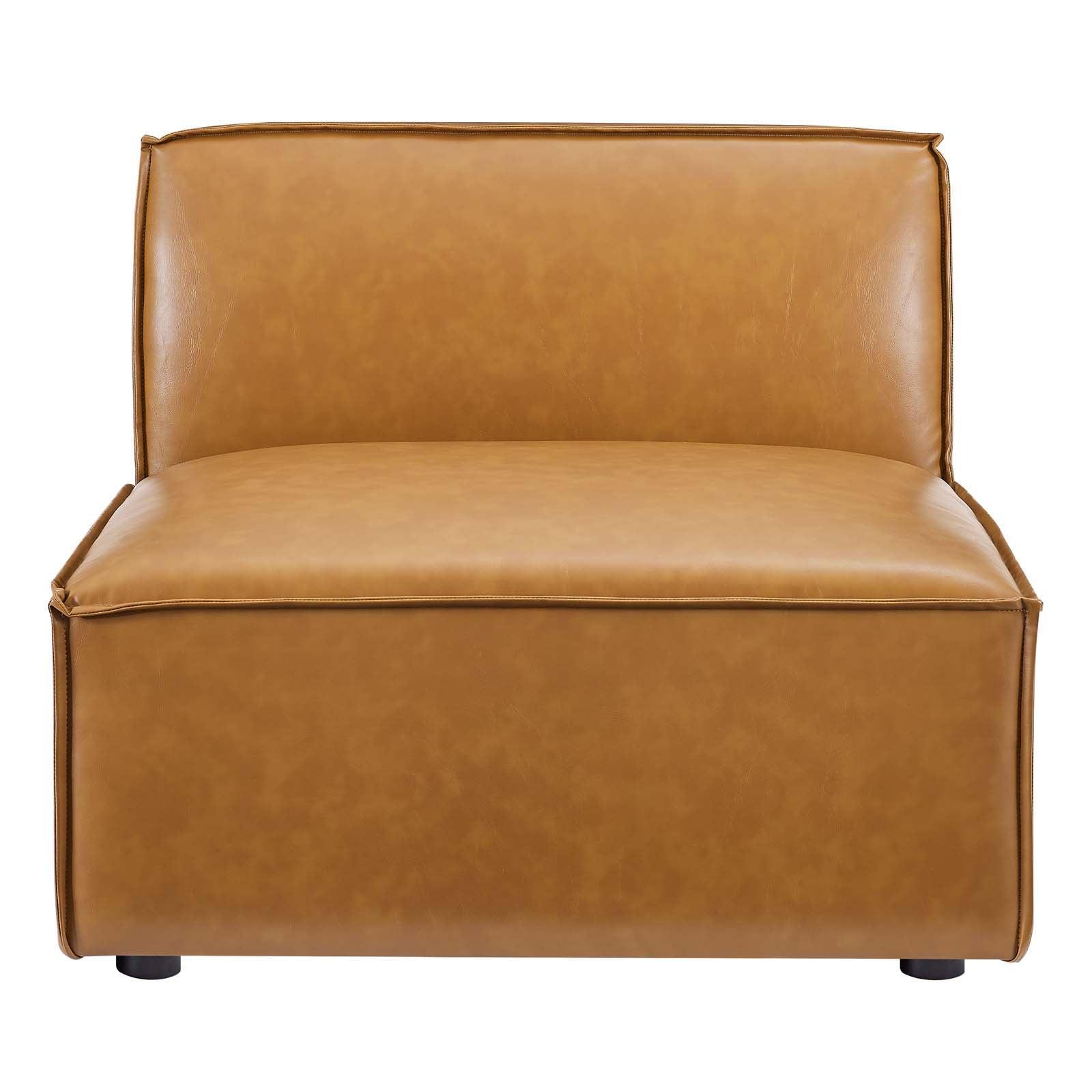 Modway Restore 7-Piece Vegan Leather Sectional Sofa FredCo