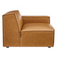 Modway Restore 8-Piece Vegan Leather Sectional Sofa FredCo