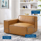 Modway Restore Left-Arm Vegan Leather Sectional Sofa Chair FredCo