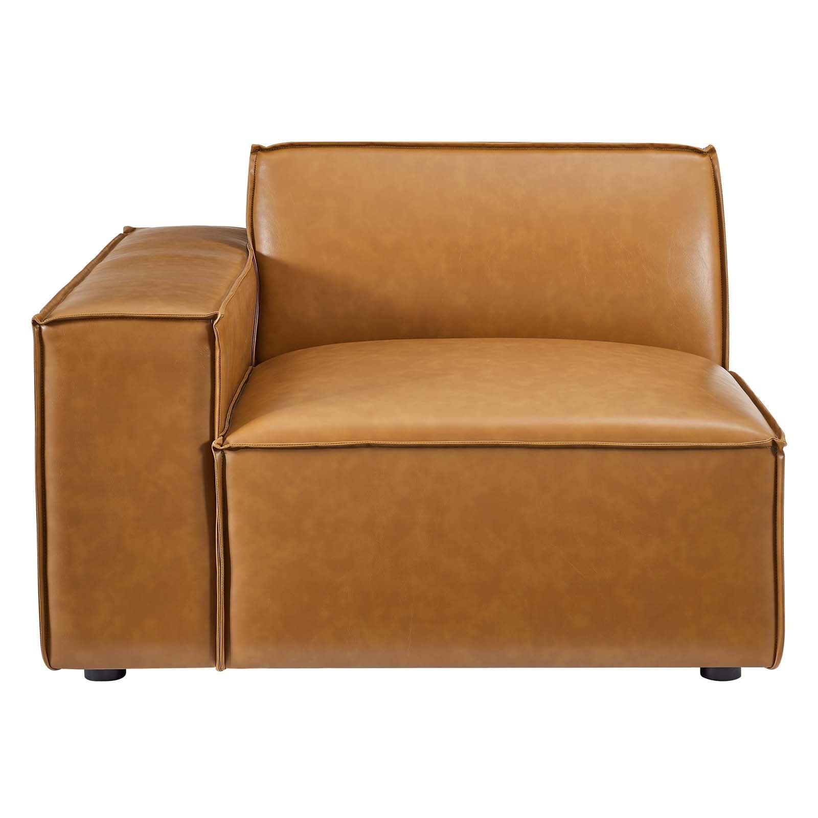 Modway Restore Vegan Leather 3-Piece Sofa FredCo