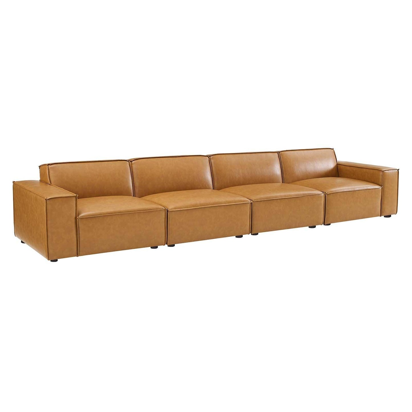 Modway Restore Vegan Leather 4-Piece Sofa FredCo