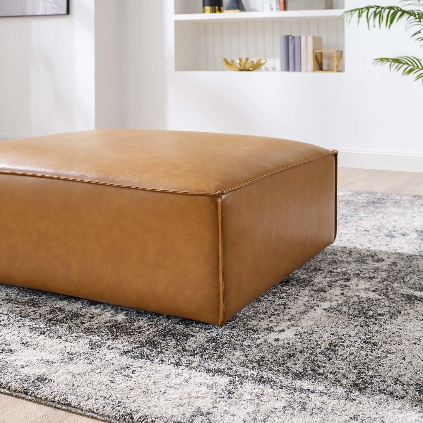 Modway Restore Vegan Leather Ottoman FredCo