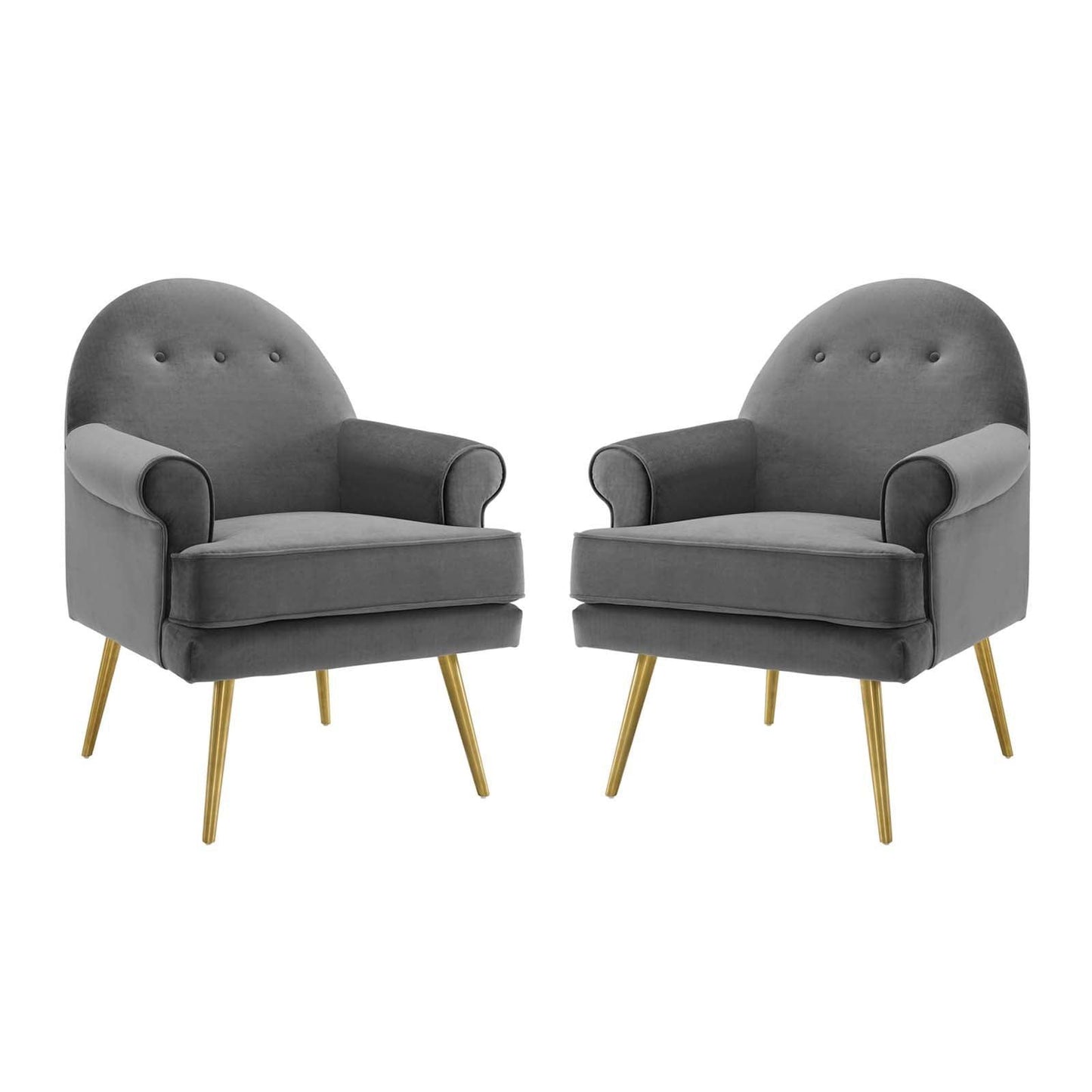 Modway Revive Armchair Performance Velvet Set of 2 FredCo