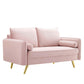 Modway Revive Performance Velvet Loveseat FredCo