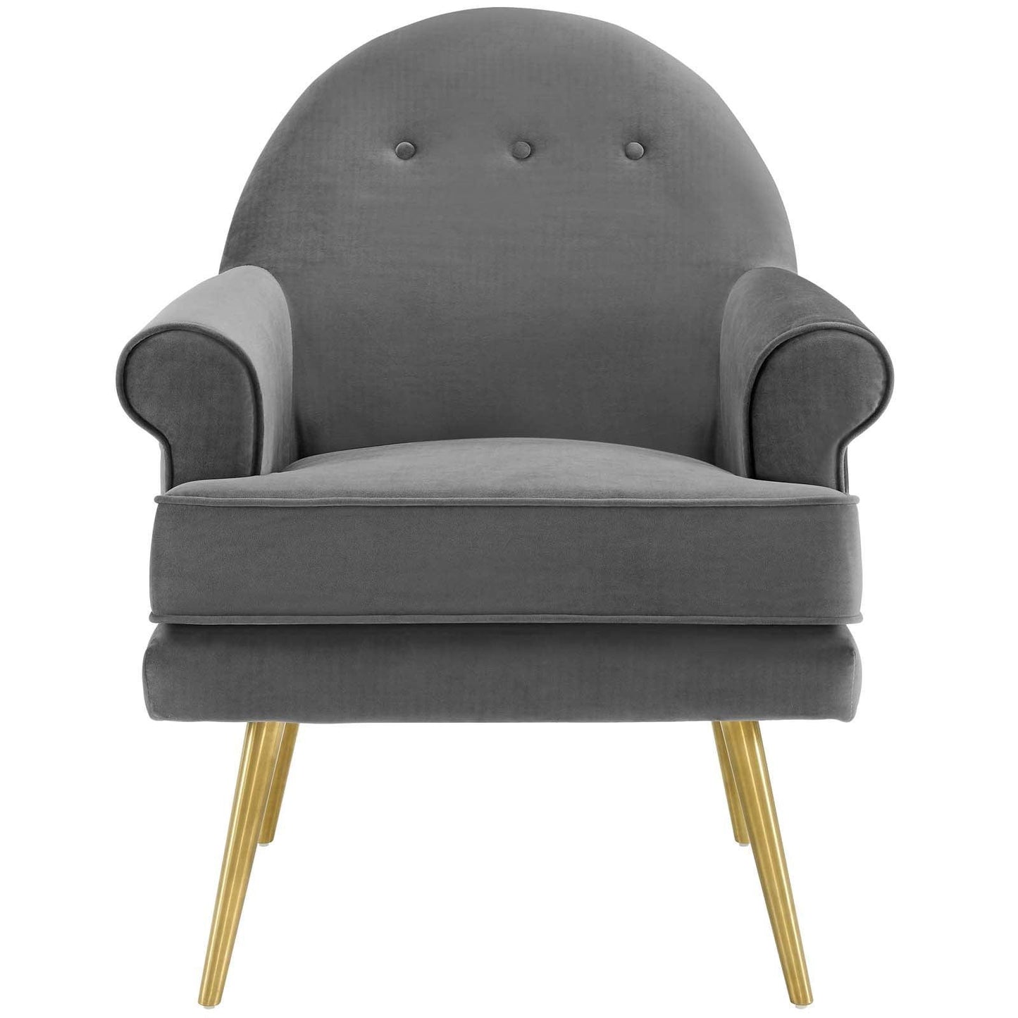 Modway Revive Tufted Button Accent Performance Velvet Armchair FredCo