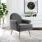 Modway Revive Tufted Button Accent Performance Velvet Armchair FredCo