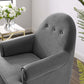 Modway Revive Tufted Button Accent Performance Velvet Armchair FredCo