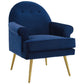 Modway Revive Tufted Button Accent Performance Velvet Armchair FredCo