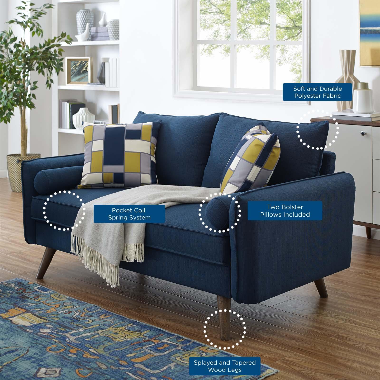 Modway Revive Upholstered Fabric Loveseat FredCo