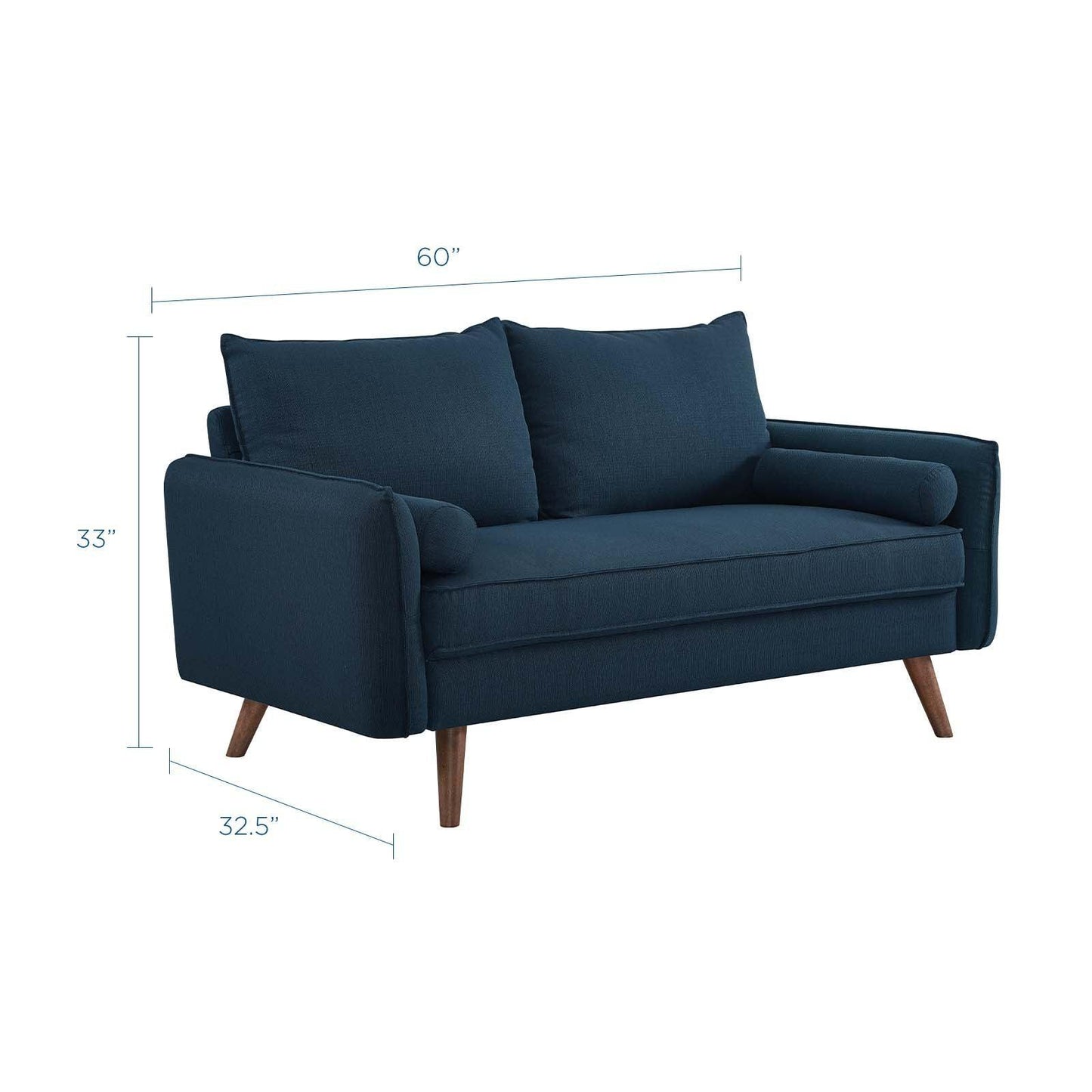 Modway Revive Upholstered Fabric Loveseat FredCo