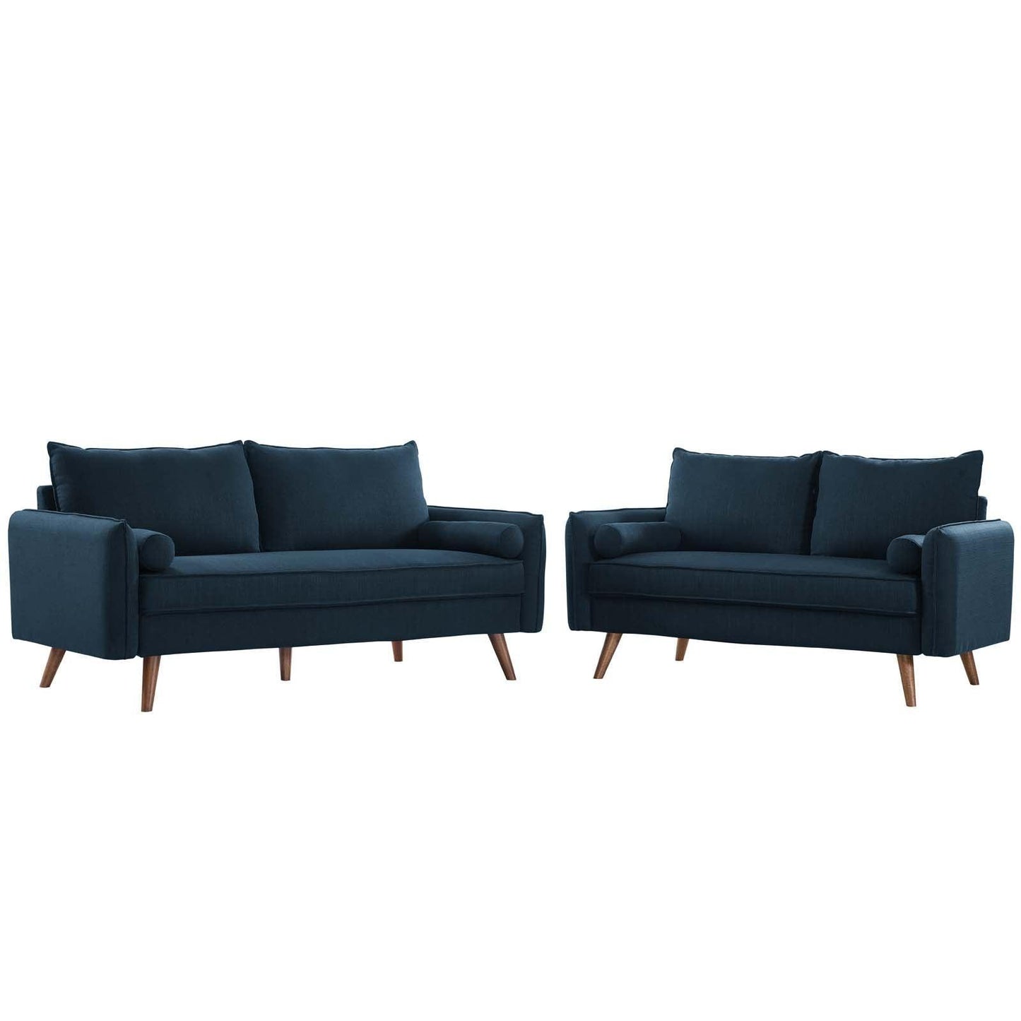 Modway Revive Upholstered Fabric Sofa and Loveseat Set FredCo