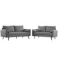 Modway Revive Upholstered Fabric Sofa and Loveseat Set FredCo