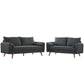 Modway Revive Upholstered Fabric Sofa and Loveseat Set FredCo