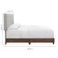 Modway Rhiannon Diamond Tufted Upholstered Fabric Queen Bed FredCo