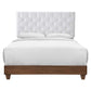 Modway Rhiannon Diamond Tufted Upholstered Performance Velvet Queen Bed FredCo