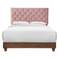 Modway Rhiannon Diamond Tufted Upholstered Performance Velvet Queen Bed FredCo