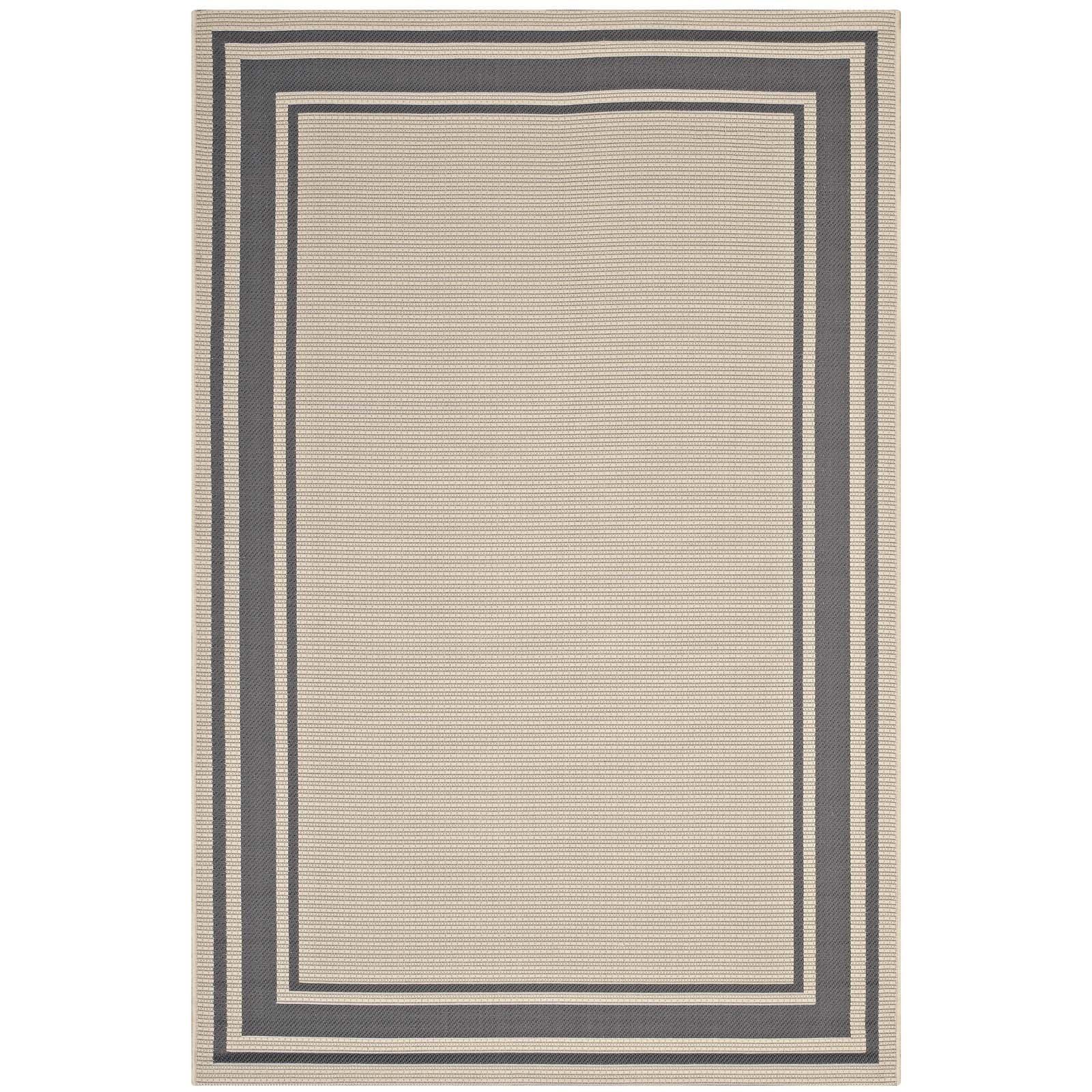 Modway Rim Solid Border Indoor and Outdoor Area Rug FredCo