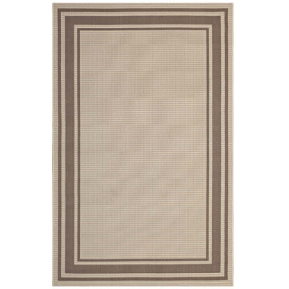 Modway Rim Solid Border Indoor and Outdoor Area Rug FredCo