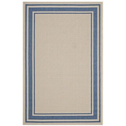Modway Rim Solid Border Indoor and Outdoor Area Rug FredCo