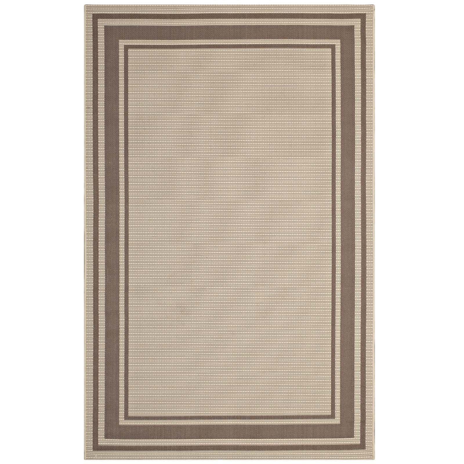Modway Rim Solid Border Indoor and Outdoor Area Rug FredCo