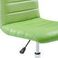 Modway Ripple Armless Mid Back Vinyl Office Chair FredCo