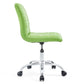 Modway Ripple Armless Mid Back Vinyl Office Chair FredCo