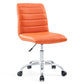 Modway Ripple Armless Mid Back Vinyl Office Chair FredCo