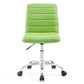 Modway Ripple Armless Mid Back Vinyl Office Chair FredCo