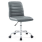 Modway Ripple Armless Mid Back Vinyl Office Chair FredCo