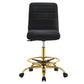 Modway Ripple Armless Performance Velvet Drafting Chair FredCo